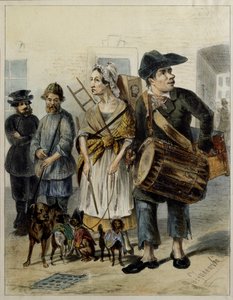 En tjener tar hundene ut, 1843 av Rudolf Kasimirovich Zhukovsky