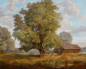 Hjort i Praterau av Rudolf Swoboda