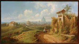 Utsikt over Roma av Rudolf von Alt
