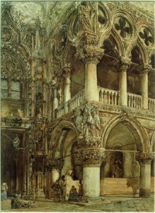 Dogepalasset i Venezia av Rudolf von Alt