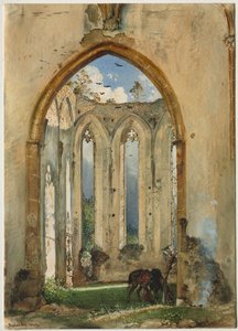 Ruin av en kirke, 1849.