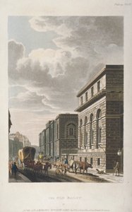 Utsikt over Old Bailey, ser nordover, City of London, 1814