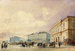 Sørstasjonen, Wien; Sørstasjonen, Wien, 1852 av Rudolf von Alt
