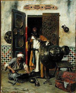 The Metal Worker, ca. 1888 (olje på panel) av Rudolphe Ernst