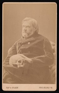 Portrett av Alexander Ecker 1816-1887, ca 1870-tallet. av Ruf and Dilger