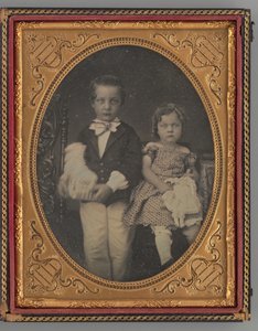 Uten tittel Portrait of a Boy and Girl, 1855. av Rufus Anson