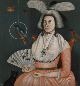Molly Wales Fobes, 1790. av Rufus Hathaway