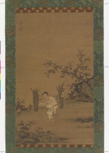 Zhu Maichen, ca. 1450 (blekk og farge på silke) av Rui Shi