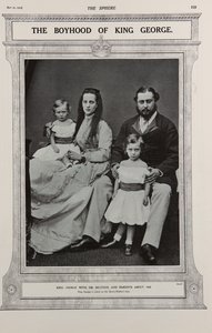 Der Prinz und die Prinzessin von Wales mit zwei ihrer Kinder (1867) von Russell & Sons Photography