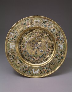 Plate av tsar Alexei Mikhailovich, 1675 av Russian Master