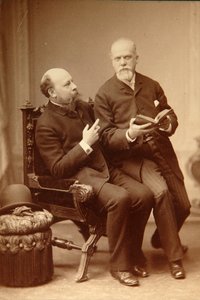 Kunstner Pavel Vassilievich Shukovsky (1846-1912) Historiker Alexander Onegin (Otto) i Weimar. Albumin bilde av Russian Photographer