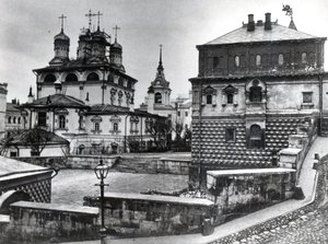 House of the Romanov Boyars i klosteret til skiltet og katedralen til skiltet, Moskva av Russian Photographer