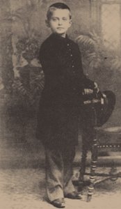 Leon Trotsky, 9 år gammel, 1888 av Russian Photographer