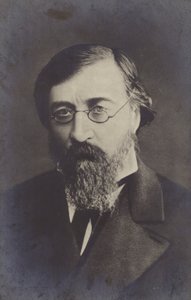 Nikolay Chernyshevsky (1828-1889), russisk filosof, sosialist og revolusjonær demokrat, sent på 1800-tallet (s/hvitt foto) av Russian Photographer