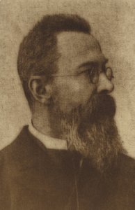 Portrett av Nikolai Rimsky-Korsakov av Russian Photographer