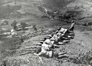 Russiske tropper under den russisk-japanske krigen, 1904 av Russian Photographer