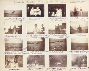 Den russiske keiserfamilien, side fra et album med fotografier, ca. 1897-99 (s/hvitt-foto) (se også 487673-80) av Russian Photographer