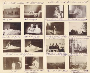 Den russiske keiserfamilien, side fra et album med fotografier, ca. 1897-99 (s/hvitt-foto) (se også 487673-80) av Russian Photographer