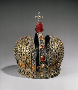 Krone til keiserinne Anna Ioannovna, St. Petersburg, 1730 (sølv, gull og edelstener)