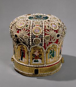 Gjæringskrone satt med perler og edelstener, 1600-tallet