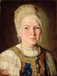 Portrett av en kvinne i russisk drakt, 1769