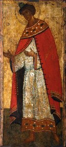 Saint Prince Gleb, 1400-tallet. av Russian icon.