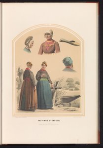Tradisjonell drakt av Overijssel, 1857 Provinsen Overijssel / XXVI (tittel på objekt) av Ruurt de Vries