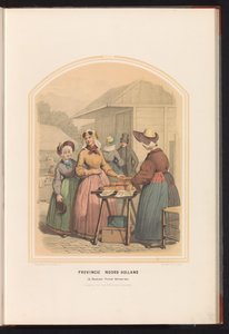 Tradisjonelle kostymer av Beemster, Purmer og Wormer i Nord-Holland, 1857 Provinsen Nord-Holland. de Beemster Purmer Wormer etc. / XXII (tittel på objekt) av Ruurt de Vries