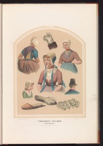 Tradisjonell drakt fra øya Walcheren i Zeeland, 1857 Provinsen Zeeland. Island of Walcheren / XXXI (tittel på objekt)