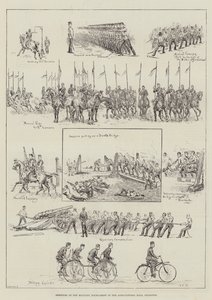Skisser ved Militærturneringen i Agricultural Hall, Islington