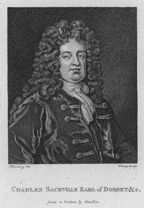 Charles Sackville, jarl av Dorset etc. (gravering) av S. (after) Harding