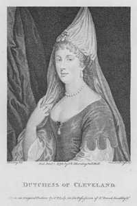 Dutchess of Cleveland (gravering) av S. (after) Harding
