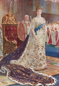 Dronning Mary i kroningskapper