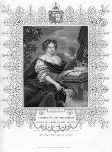 Katarina av Braganza, dronningkonsort av kong Charles II av England, 1800-tallet.