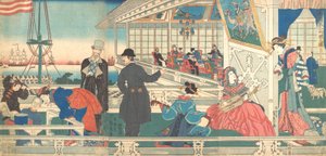 Hjem for utenlandske kjøpmenn i Yokohama, 9. måned, 1861.