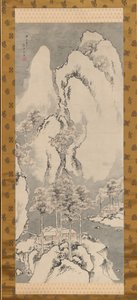 Snølandskap, 1744. av Sakaki Hyakusen