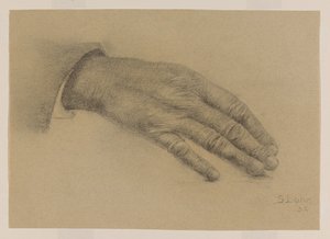 Studer utstrakt hånd av Sally Lohr (signed by artist)
