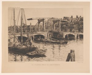 The Skinny Bridge i Amsterdam (original tittel på objekt) av Salomon Garf