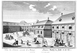 Utsikt over Marstallhof av Salomon Kleiner