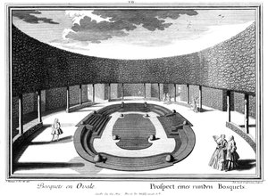 Prospekt av en rund bosquet av Salomon Kleiner