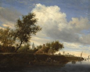 Ferge nær Gorinchem, 1646.