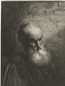 Portrett av en gammel mann med skjegg av Salomon Savery