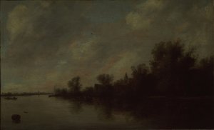 Elveutsikt, 1631 av Salomon van Ruisdael or Ruysdael