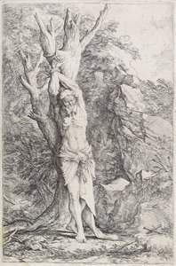 Albert (lider under selvpålagt bot) av Salvator Rosa
