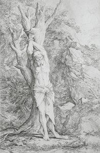 Albert, ledsager av Sankt Vilhelm av Salvator Rosa