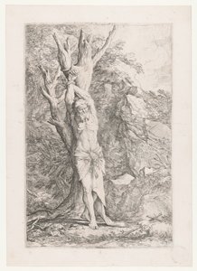 Albert bundet til et tre av Salvator Rosa
