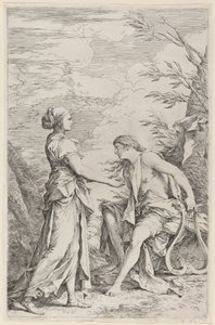 Apollo og den kumaiske sibyllen av Salvator Rosa