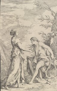 Apollo og den kumaiske sibyllen, ca. 1661. av Salvator Rosa