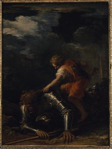 David og Goliat (olje på lerret)