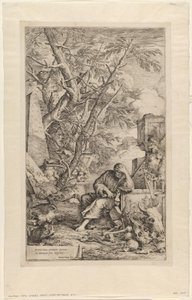 Demokrit i meditasjon av Salvator Rosa